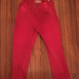 H&M Toddler Boy Skinny Red Jeans